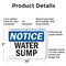 Signmission Water Sump, 10 in W x Rectangle, Plastic OS-2PACK-NS-P-710-L-18984 - alternate 6